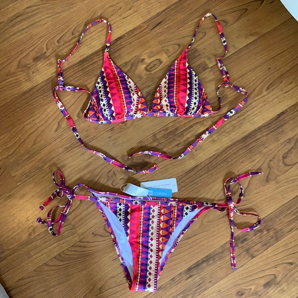 boho triangle bikini